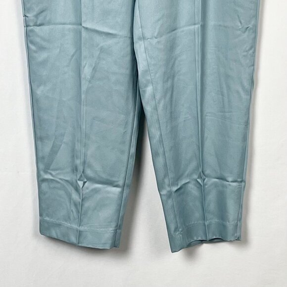 Croft & Barrow Womens Tapered Mid Rise Pants Size 16 Zapata Blue Relaxed Fit NWT - Picture 12 of 16